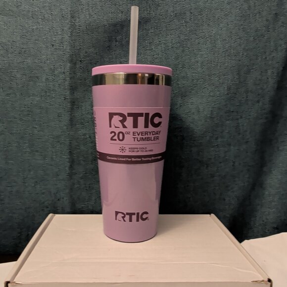 RTIC Other - NEW RTIC 20oz Ceramic Lined Tumbler | Lavender Glitter | Everyday Straw Lid